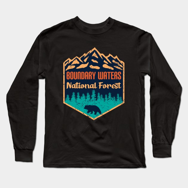 Boundary waters national forest Long Sleeve T-Shirt by Tonibhardwaj